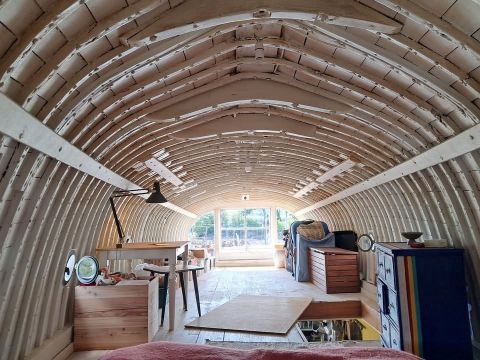 Unique Design Tiny House - Container and Upturned boat, photo 2 of 10